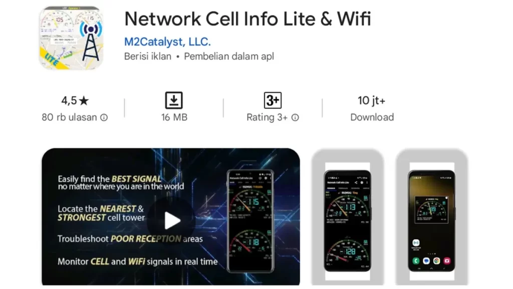 Aplikasi penguat sinyal HP