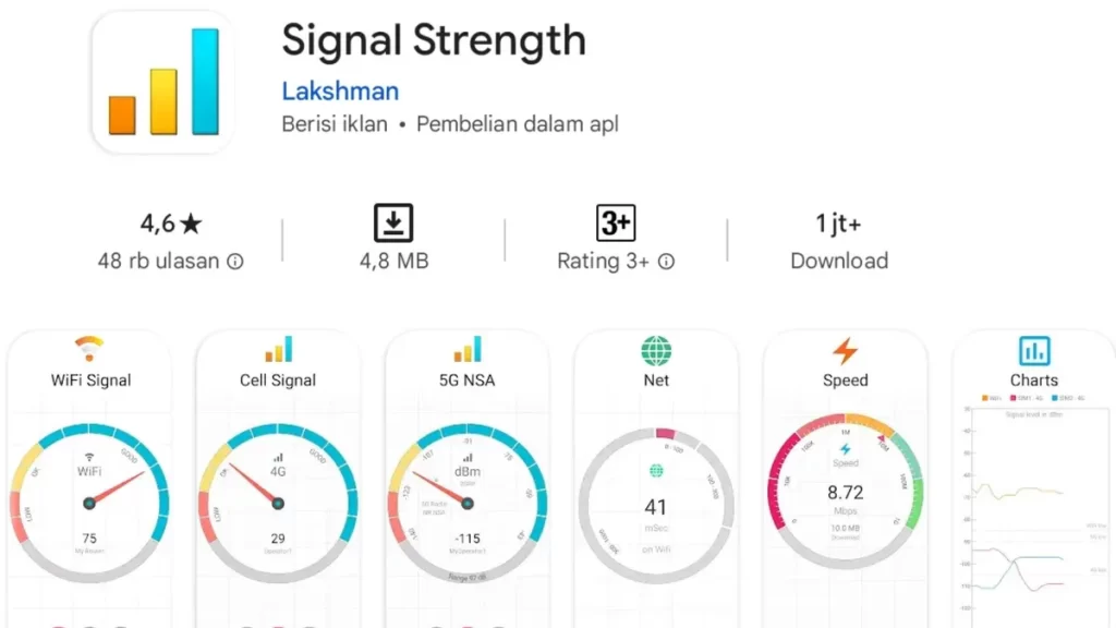 Aplikasi penguat sinyal HP