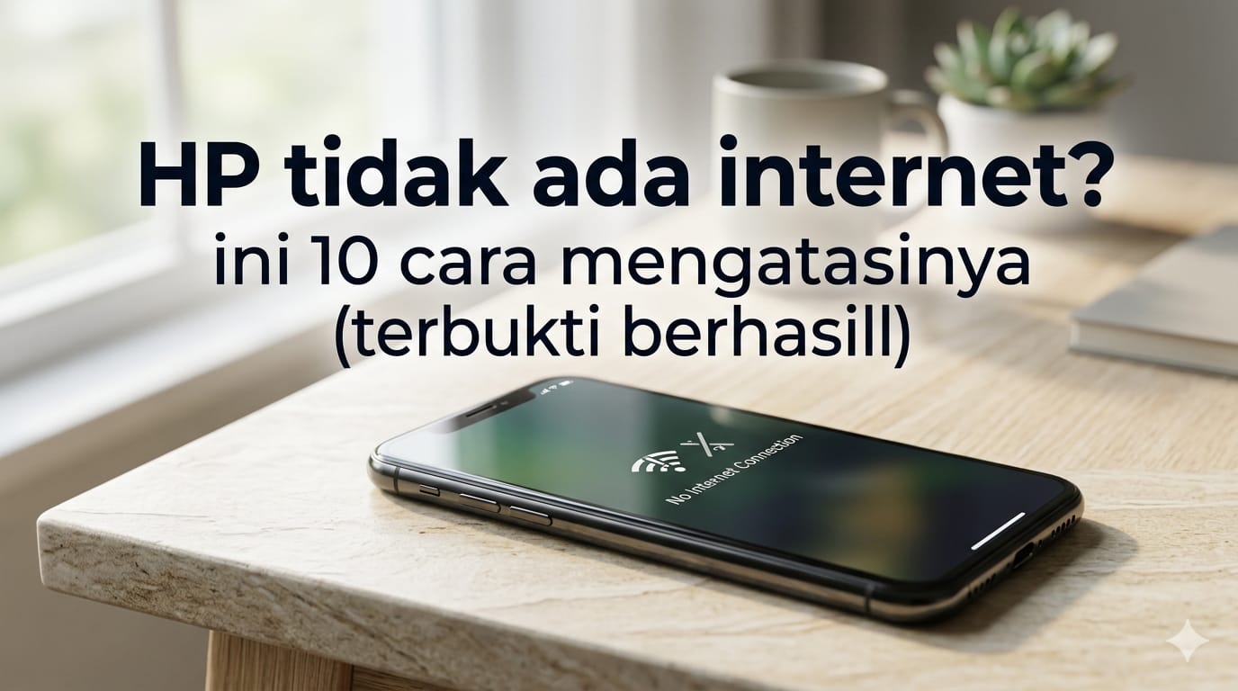 HP Tidak Bisa Internet? Ini 10 Cara Mengatasinya (Terbukti Berhasil)